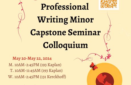 “Discover What I Know”: Professional Writing Minor Capstone Seminar Colloquium